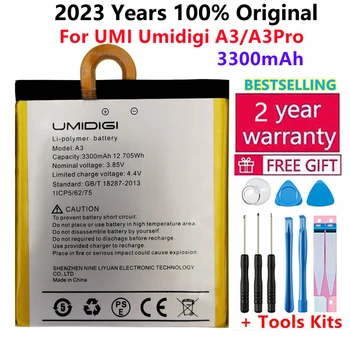 2023 100% Оригинальный 3300 мАч Сменный Аккумулятор Для Для UMI Umidigi A3 A3 Pro Высококачественные Батареи Для Мобильных Телефонов Bateria
