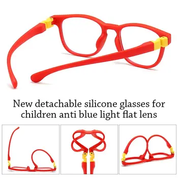 Защита глаз для мальчиков и девочек, съемные очки для онлайн-занятий, удобные очки, ультралегкая оправа, защита от синего света