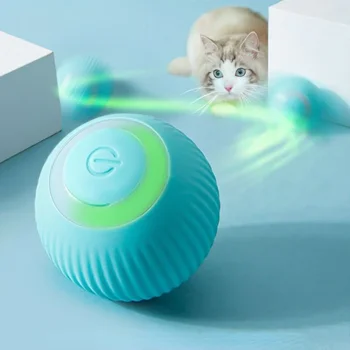 Умные автоматические аксессуары для котенка, игрушки с мячом, самодвижущиеся игрушки для кошек, интерактивные электрические игрушки для домашних животных