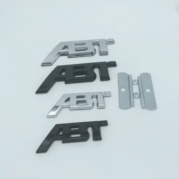 1шт 3D металлический логотип ABT, эмблема передней решетки автомобиля, Боковое крыло, наклейка на задний багажник, решетка, Значок для стайлинга автомобилей, автоаксессуары