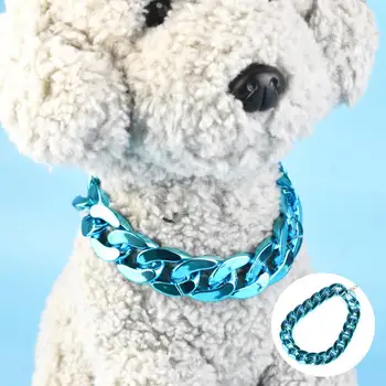 Ожерелье с французским бульдогом, Ослепительные аксессуары для домашних животных без заусенцев, ошейники-цепочки для собак в стиле хип-хоп для декора