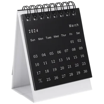 Мини-настольный календарь на 2024 год, настольный 2023-2024, настольный маленький бумажный флип, офисный декор