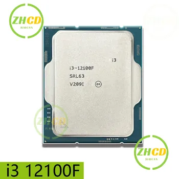 i3 12100F Intel Core Для I3-12100F 3,3 ГГц четырехъядерный 8-потоковый процессор Процессор L3 = 12 М 58 Вт LGA 1700 Новый