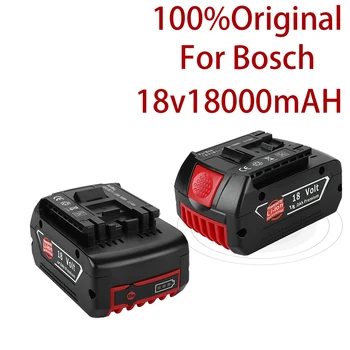 2023 Аккумуляторная батарея 18V 18000mah для Bosch 18V Battery Backup 6.0A Портативная замена индикаторной лампы Bosch BAT609