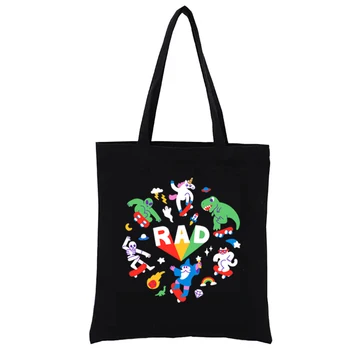 RAD PALS Totebag, ручная сумка, сумки S, женские сумки для женщин, модный шоппер, забавная тканая сумка, повседневные сумки, эко-сумка для покупок
