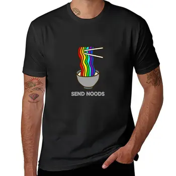 Новая футболка Send Noods, изысканная футболка, эстетическая одежда, футболка оверсайз, мужские забавные футболки