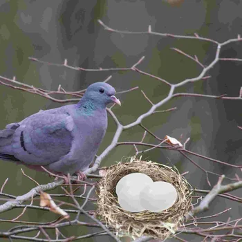 10 шт. реквизит для имитации птичьих яиц реквизит для разведения птиц украшение из поддельных птичьих яиц