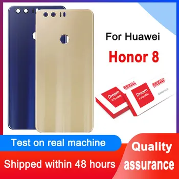 Высококачественная замена задней крышки корпуса для задней крышки Huawei Honor 8, клейкая наклейка на батарейное стекло для задней крышки Huawei Honor 8.