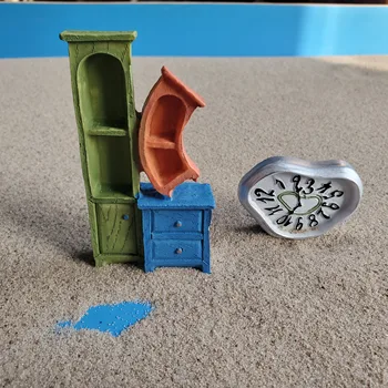фигурка из смолы ментальная психологическая песочная настольная игровая коробка придворная терапия твист-шкаф и часы