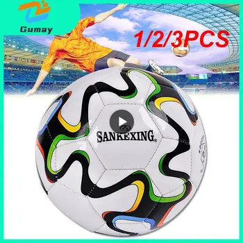 1/2 / 3ШТ Футбольный мяч профессионального размера 5, утолщенные высококачественные мячи для командных матчей, сшитые машинным способом для тренировок по футболу