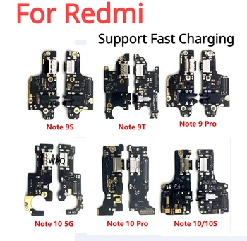 50шт USB Зарядное Устройство Док-разъем Зарядный Порт Микрофон Гибкий Кабель Заменить Для Xiaomi Redmi Note 11E 11 10S 10 9S 9 Pro 5G 4G