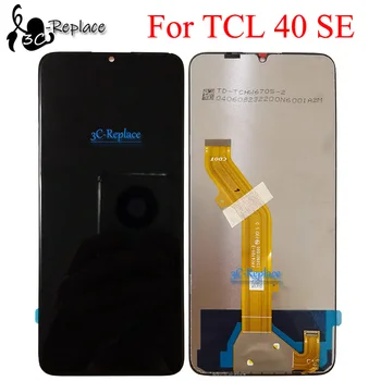 Черный 6,75-дюймовый для TCL 40 SE ЖК-дисплей с сенсорным экраном, дигитайзер в сборе, запасные части для ремонта