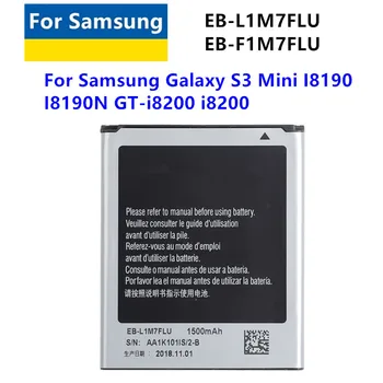 EB-L1M7FLU EB-F1M7FLU 1500 мАч Батарея Для Samsung Galaxy S3 Mini GT-I8190 i8160 I8190N GT-i8200 S7562 G313 3PIN 4PIN