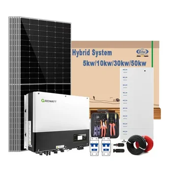 EITAI 10KW Panels Home Solar Energy Systems Трехфазный комплект солнечных панелей 380 В Growatt 15 кВт