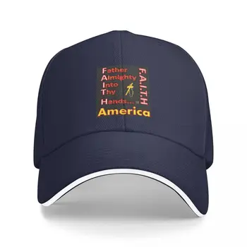 Одежда Witimagine FAITH - Смещенная Сетка - Fade America # 1 Бейсбольная Кепка Для гольфа, Мужская Роскошная Детская Шляпа, Солнцезащитная Шляпа, Женские Мужские Шляпы
