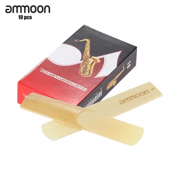 бамбуковые язычки ammoon в упаковке по 10 штук прочностью 1,5 / 3,0 для тенор-саксофона Bb, саксофонного инструмента и аксессуаров для саксофона
