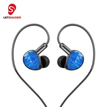 Letshuoer Soloist In Ear Hi-Fi Проводные Наушники для Iphone 12 Android Высокого Класса С Динамическим Шумоподавлением Hifi Bass Monitor Наушники