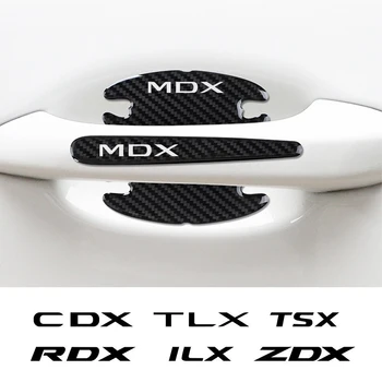 Наклейка На Дверную Ручку Автомобиля Противоударные Аксессуары Для Экстерьера Автомобиля Acura MDX RDX TSX TL ILX TLX NSX RL CDX RSX ZDX TLXL RLX
