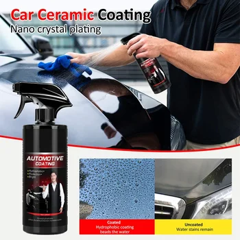 9H Жидкое керамическое покрытие для автомобиля, набор для супергидрофобного покрытия стекла, полисилоксан и наноматериалы для полировки автомобилей