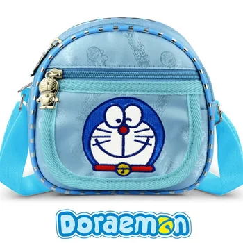 Сумка-мессенджер для девочек и мальчиков из мультфильма Doraemon, модная сумка через плечо, детский кошелек для монет Jingle Cat, сумка через плечо