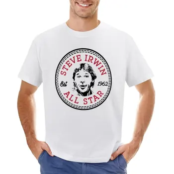 Футболка Стива Ирвина, эстетическая одежда, летний топ больших размеров, мужские футболки оверсайз fruit of the loom