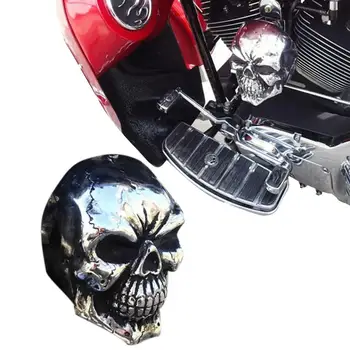 Универсальный чехол в виде рога черепа, универсальный чехол в виде колокольчика, Череп Зомби, мото, чехол в виде рога черепа, аксессуары для мотоциклов для большинства моделей Moto