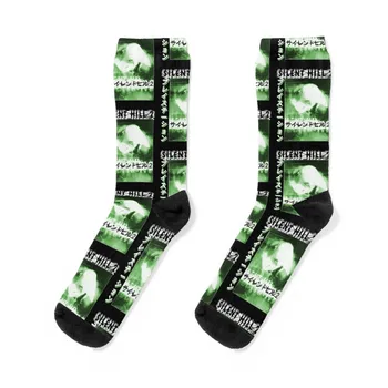 Носки Silent Hill 2, нескользящие футбольные чулки, японские модные нескользящие футбольные носки, классные носки, носки для девочек, мужские носки