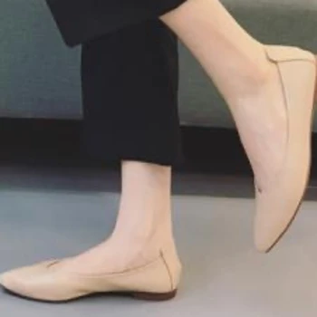 Новые женские балетки 2023, летние винтажные прогулочные туфли без застежки для женщин, модная офисная женская повседневная обувь на открытом воздухе