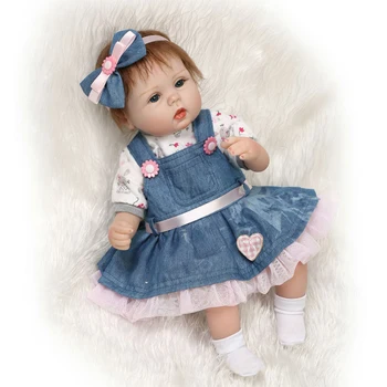 Реквизит для новорожденных, имитирующая куклу с голубыми глазами, Реалистичные Куклы-Реборны, игрушки для подарков