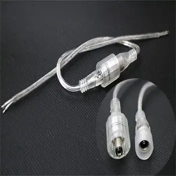 5 шт. светодиодных полосок постоянного тока с разъемом между мужчинами и женщинами, водонепроницаемый кабель 2pin Прозрачный