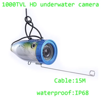 15-метровая подводная камера для рыбалки водонепроницаемая камера для дайвинга 1000TVL
