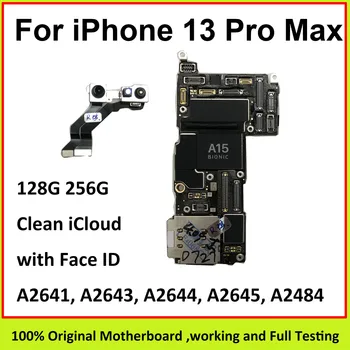 Оригинальная разблокированная логическая плата для iPhone 13 Pro max Материнская плата с Face id Чистый iCloud Бесплатно 256 Г Хорошая материнская плата