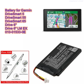 Аккумулятор для GPS-навигатора 3,7 В/750 мАч 361-00056-08 для Garmin DriveSmart 5, 55, 65, 6 