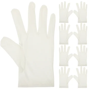 6 Пар удобных рабочих перчаток, перчатки для осмотра ювелирных изделий, серебряные сервировочные перчатки