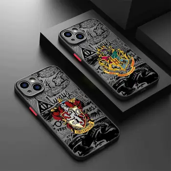 Чехол для iPhone 11 Pro SE 8 Plus 15 13 12 Mini XS X XR 14 Max 7 6S 6 Логотип Potters Wand Art Harries