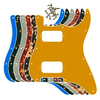 Изготовленные на Заказ Гитарные Запчасти Pleroo Для 72' 11 Отверстий Для Винта Standard St Deluxe Humbucker HH Guitar Pickguard Царапающая Пластина Без Отверстия Для переключателя