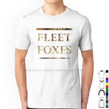 Футболка Fleet Foxes из 100% хлопка Fleet Foxes Bon Iver Arcade Fire Radiohead Инди Альтернативная Музыка Vampire Weekend Медведь Гризли