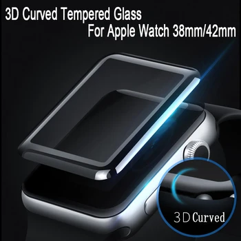 100шт Для Apple watch S7 S8 S9 Ultra 2 41ММ 45ММ 38мм 42мм 40мм 44мм 49мм 3D Полностью изогнутый клей из закаленного стекла screeen protector