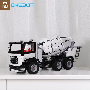 Youpin Onebot Engineering Автоцистерна-Смеситель Строительный Блок Игрушечная Механическая Конструкция С Передним Приводом И Рулевым Управлением С 3D Чертежами