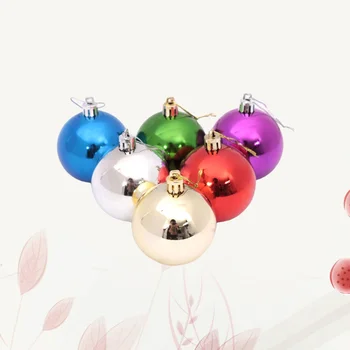 Набор разноцветных шариковых подвесок разных цветов, декор для рождественской елки, сувениры для праздничной вечеринки на Рождество