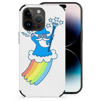 Чехол для Телефона Rainbow Wizard Для Iphone 14 13 12 11 Plus Pro Max Mini Xr 7 8 Cover Fiber Skin Case Wizard Magic Rainbow Cloud Sky