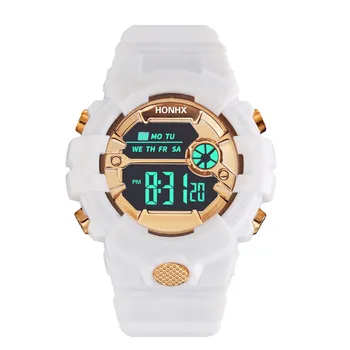Модные водонепроницаемые мужские и мужские ЖК-цифровые секундомеры с датой, резиновые спортивные часы, светящиеся аналогово-цифровые многофункциональные часы, лидирующий бренд