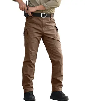 2024 Новые Брюки-карго Мужские Тактические Спортивные брюки с несколькими карманами, армейские Водонепроницаемые быстросохнущие эластичные походные брюки