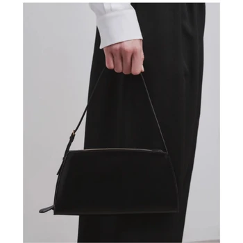 Модная сумка для подмышек в стиле ретро из воловьей кожи, простая сумка через плечо для женщин