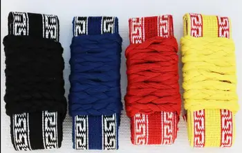 220 см расширяющиеся утолщающиеся ремни для Боевых искусств тайцзи кунг-фу ушу пояс для занятий йогой красный/черный/синий /желтый