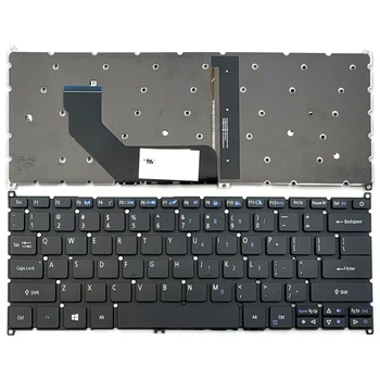 Новая клавиатура для ноутбука Acer Swift 5 серии SF514-51 SF514-51-N78U SF514-51G США Черного Цвета С подсветкой