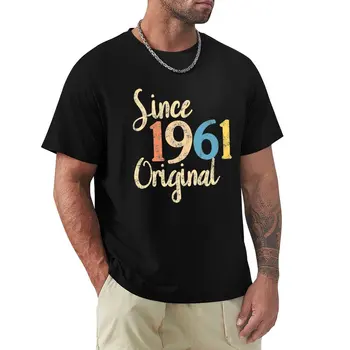 Винтажная ретро-футболка 1961 года рождения, великолепная футболка, забавная футболка, одежда в стиле хиппи, футболка с коротким рукавом для мужчин