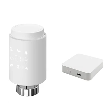 Привод Радиатора Tuya Smart Zigbee Термостатический Клапан Радиатора App Дистанционный Регулятор Температуры Поддержка Alexa Durable