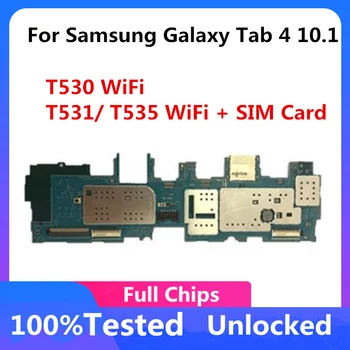 Версия ЕС Для Samsung Galaxy Tab 4 10,1 T530 WIFI T535 3G T531 4G Материнская плата SM-T530 С Полными Чипами Материнская плата Материнская плата