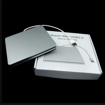 Тип ноутбука Всасывающий Супертонкий Слот USB 2.0 Для внешнего устройства записи DVD DVD-RW Коробка Для Внешних Приводов Корпус Корпуса
